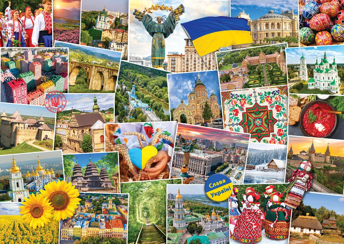Play & learn Designed for development Ukraine Globetrotter - 1000Pc
