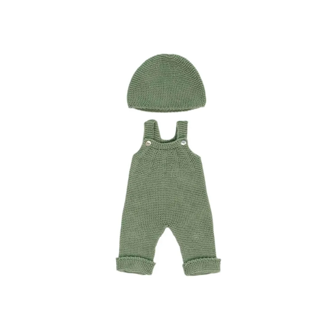 Active learners Smart & fun Knit Doll Overall & Beanie Hat Set - 15"