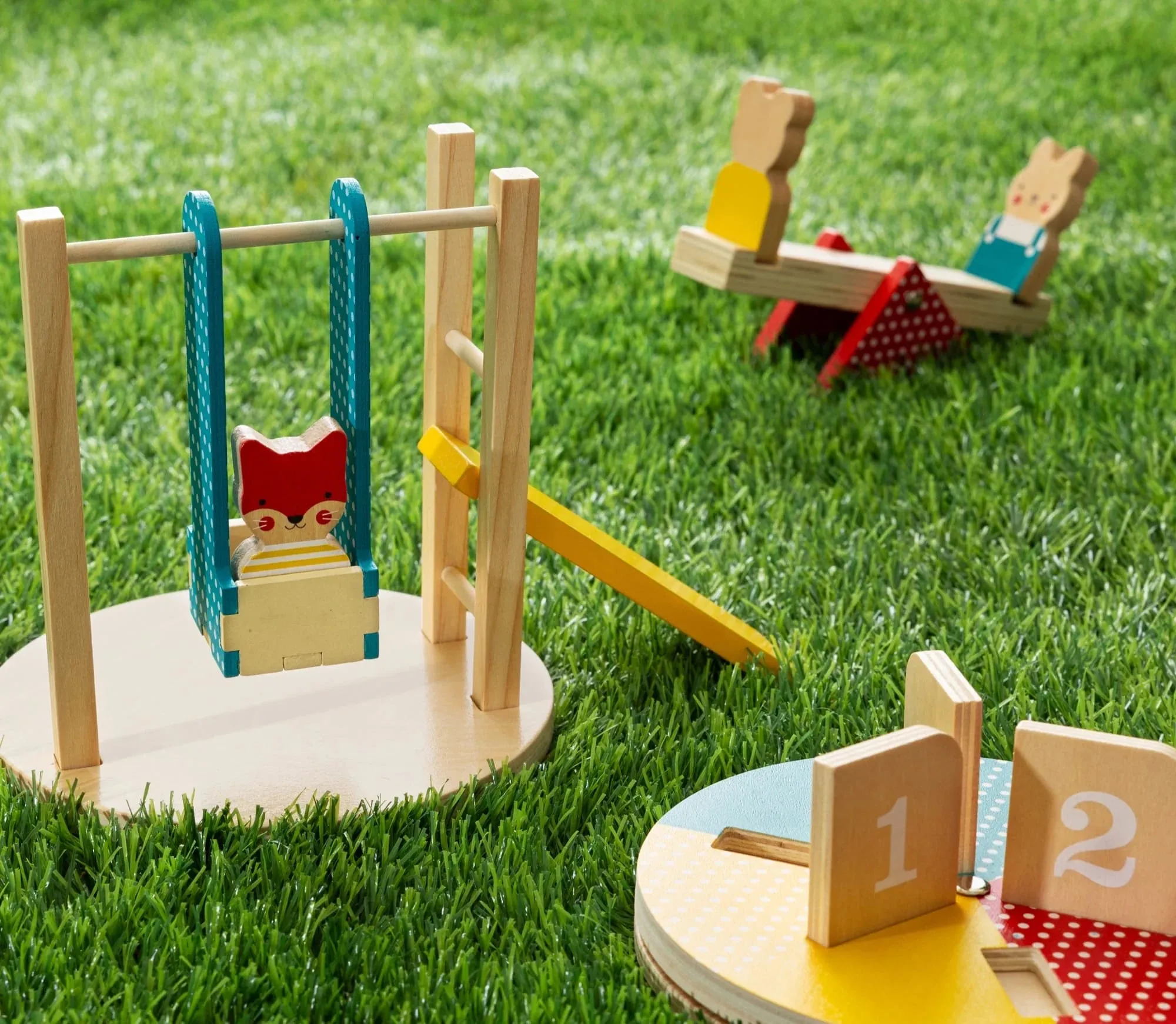 Wooden Play Set - At The Park Exploration made fun Parent-approved learning