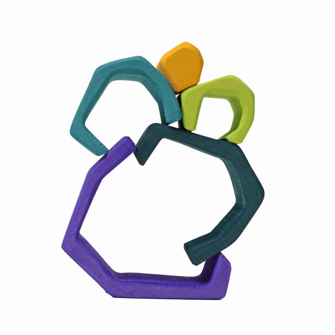 Elements Nesting Blocks: Earth Young minds at work