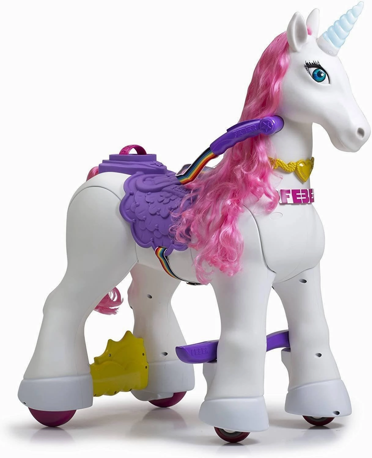 Active learners Learn at home Feber My Lovely Unicorn 12V Battery Ride-On