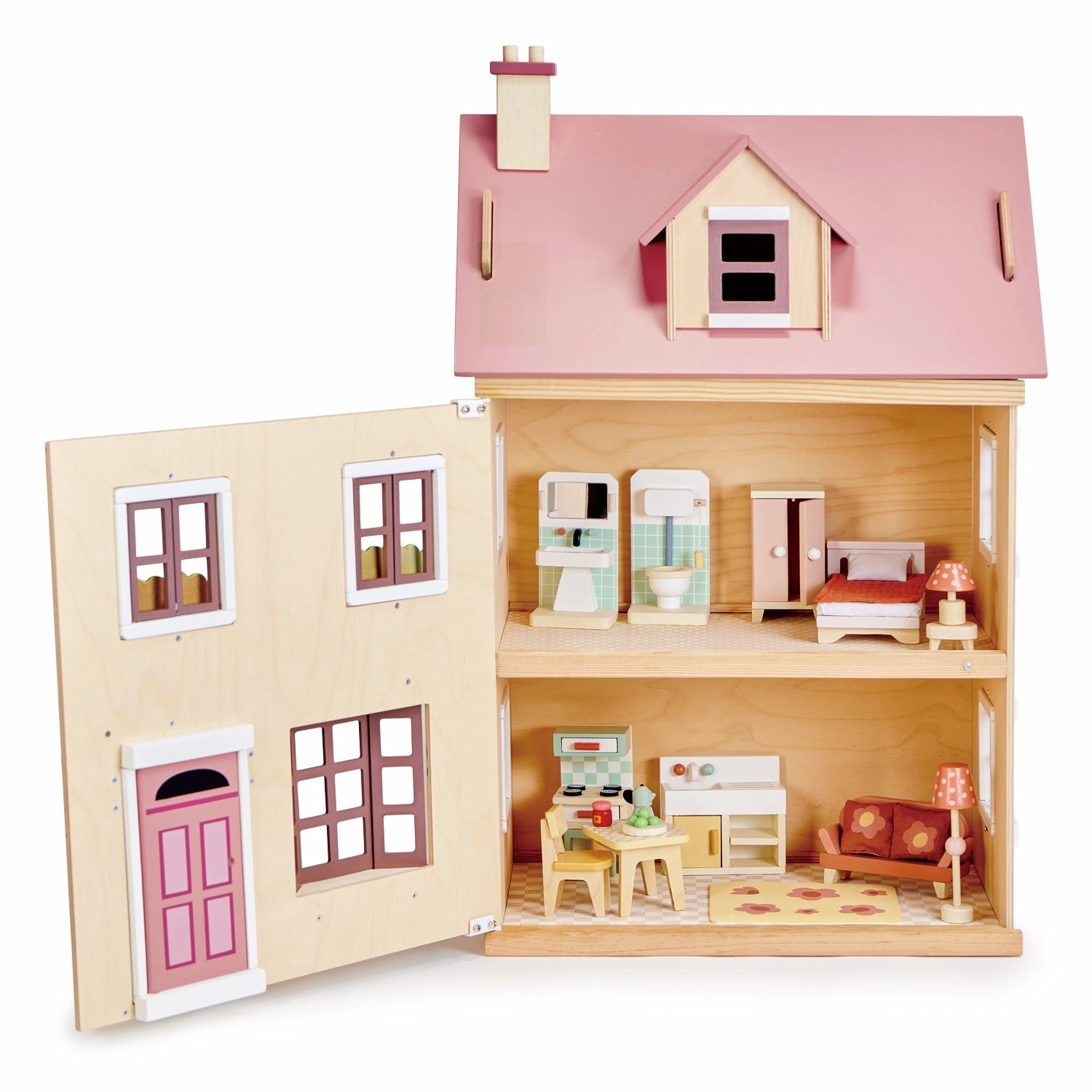 Foxtail Villa Wooden Dollhouse Enrichment activities