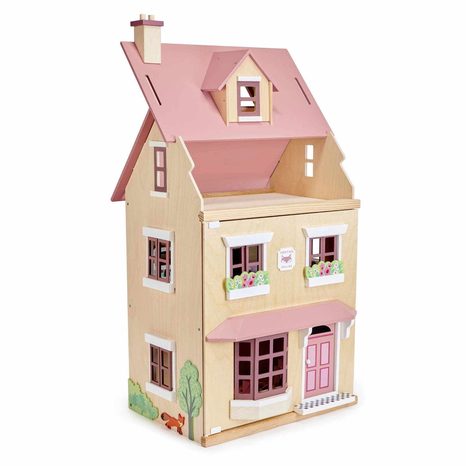 Foxtail Villa Wooden Dollhouse Young learners Play & learn