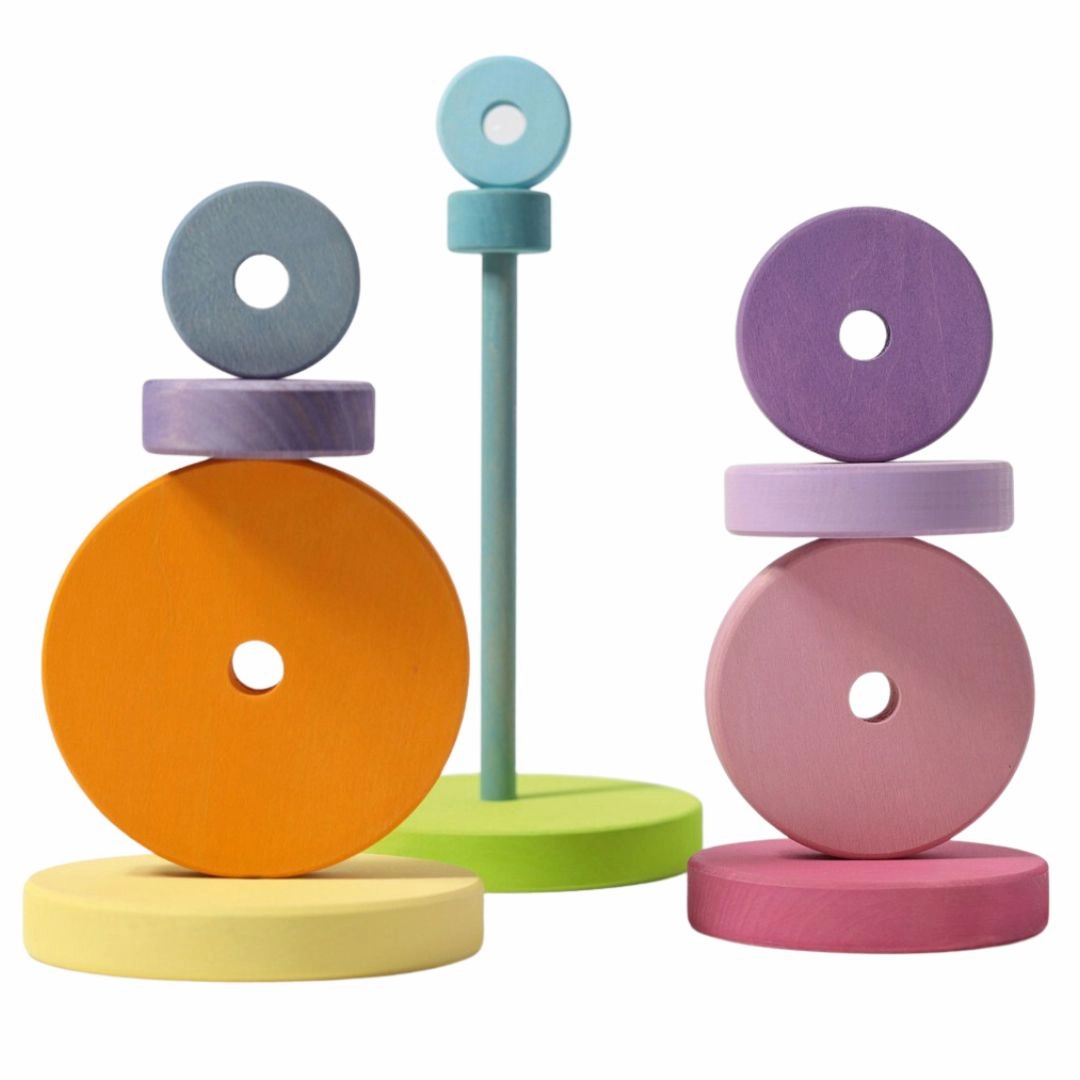 Young learners Pastel Wooden Stacking Tower