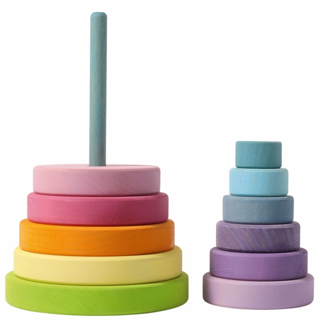 Pastel Wooden Stacking Tower Smart activities for young learners