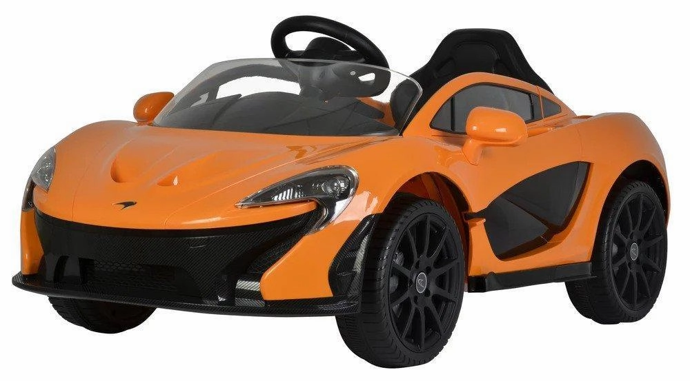 Little hands Curious minds Ricco Mclaren P1 12V Battery Powered Kids Electric Ride-On Toy Car Orange