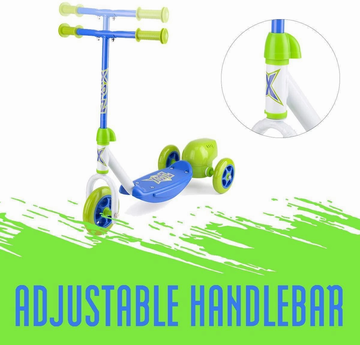 Everyday learning Exploration made fun Xootz Kids Bubble Scooter, 3 Wheel Kick Scooter With Bubble Blower