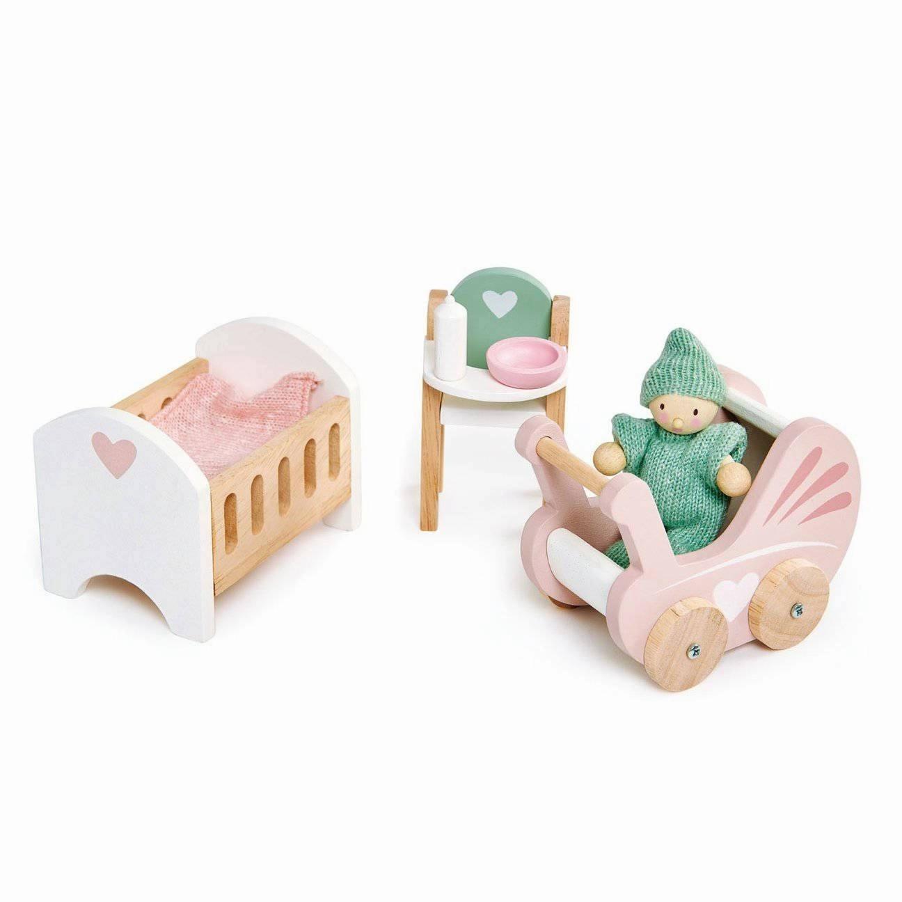 Mindful play Smart & fun Dollhouse Nursery Set