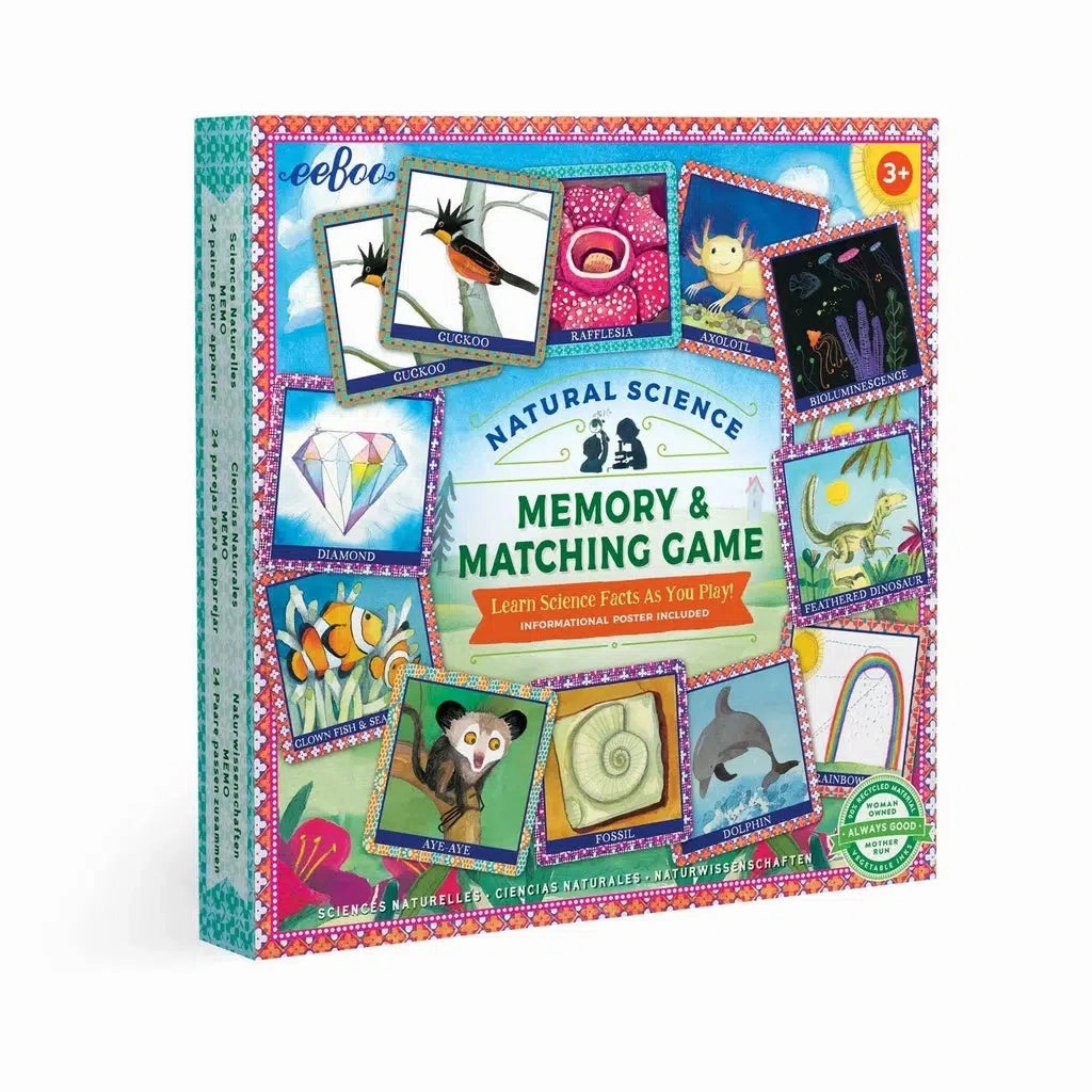 Natural Science Memory & Matching Game Little hands Learning through play