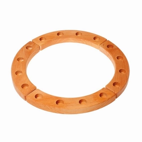 Moments of imagination Discover & grow Waldorf Wooden Birthday Ring - 16 Holes