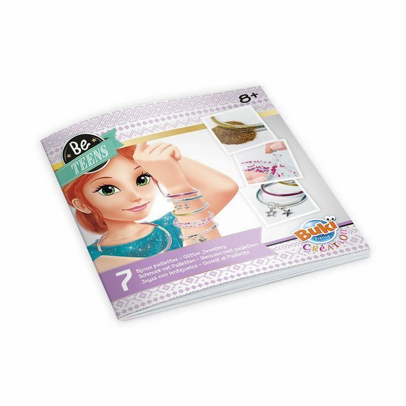 Little hands Learn at home Buki France Be105 - Be Teens - Glitter Jewellery Bracelets