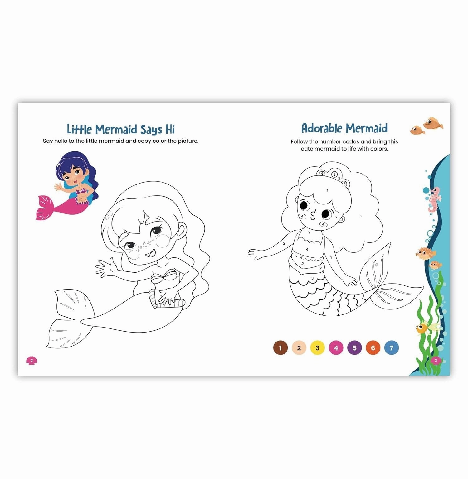 Tools for tiny thinkers Kids Coloring Book: Mermaid