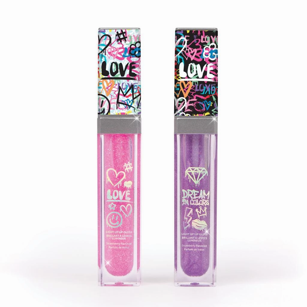 Discover & grow Home learning tools Make It Real 3C4G Graffiti 2Pk Light Up Lip Gloss