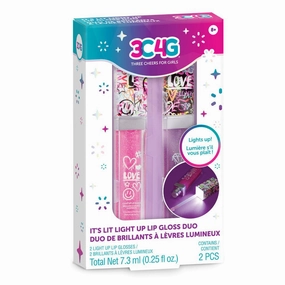 Make It Real 3C4G Graffiti 2Pk Light Up Lip Gloss Joyful learning