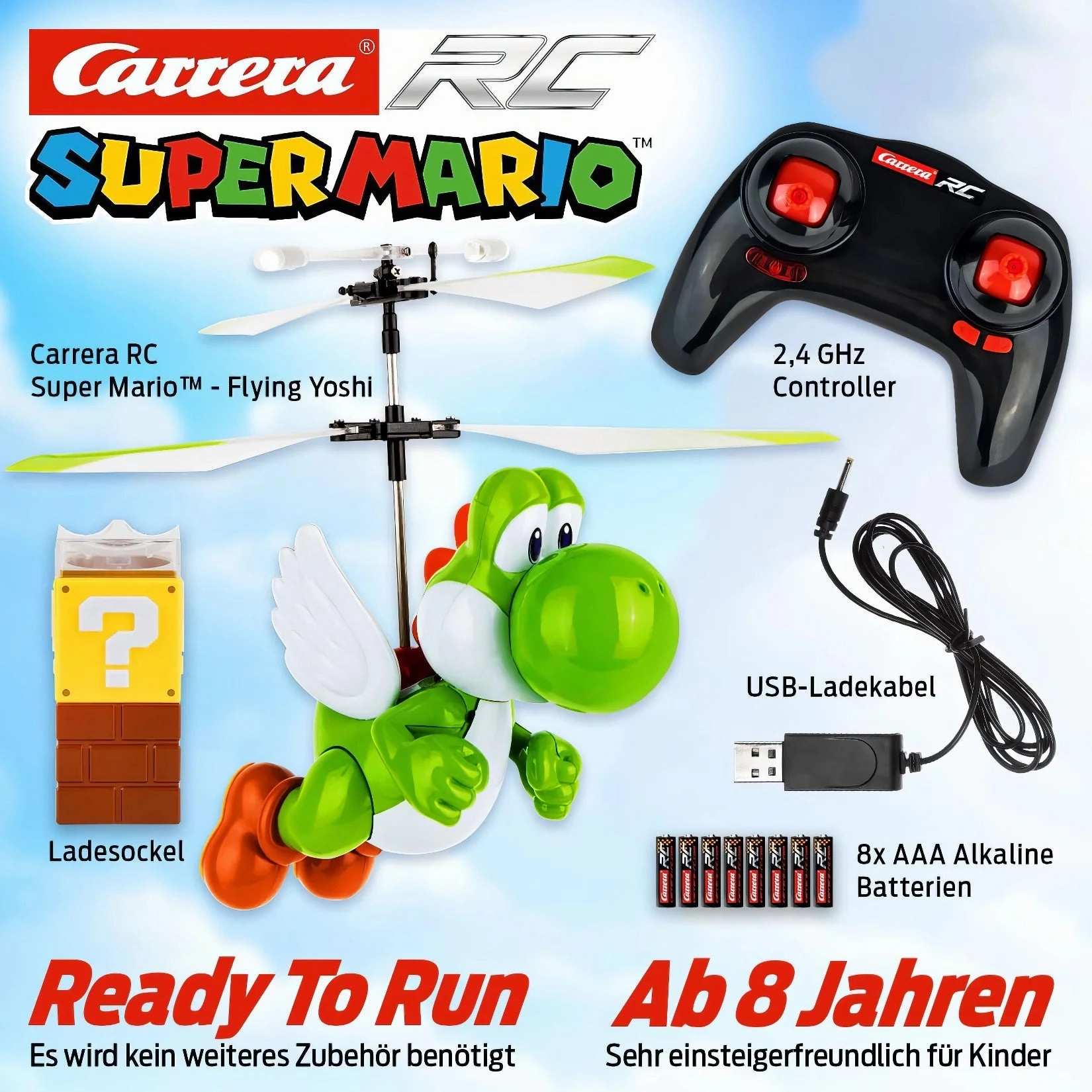 Nintendo Super Mario Rc Remote Controlled Flying Yoshi Little builders