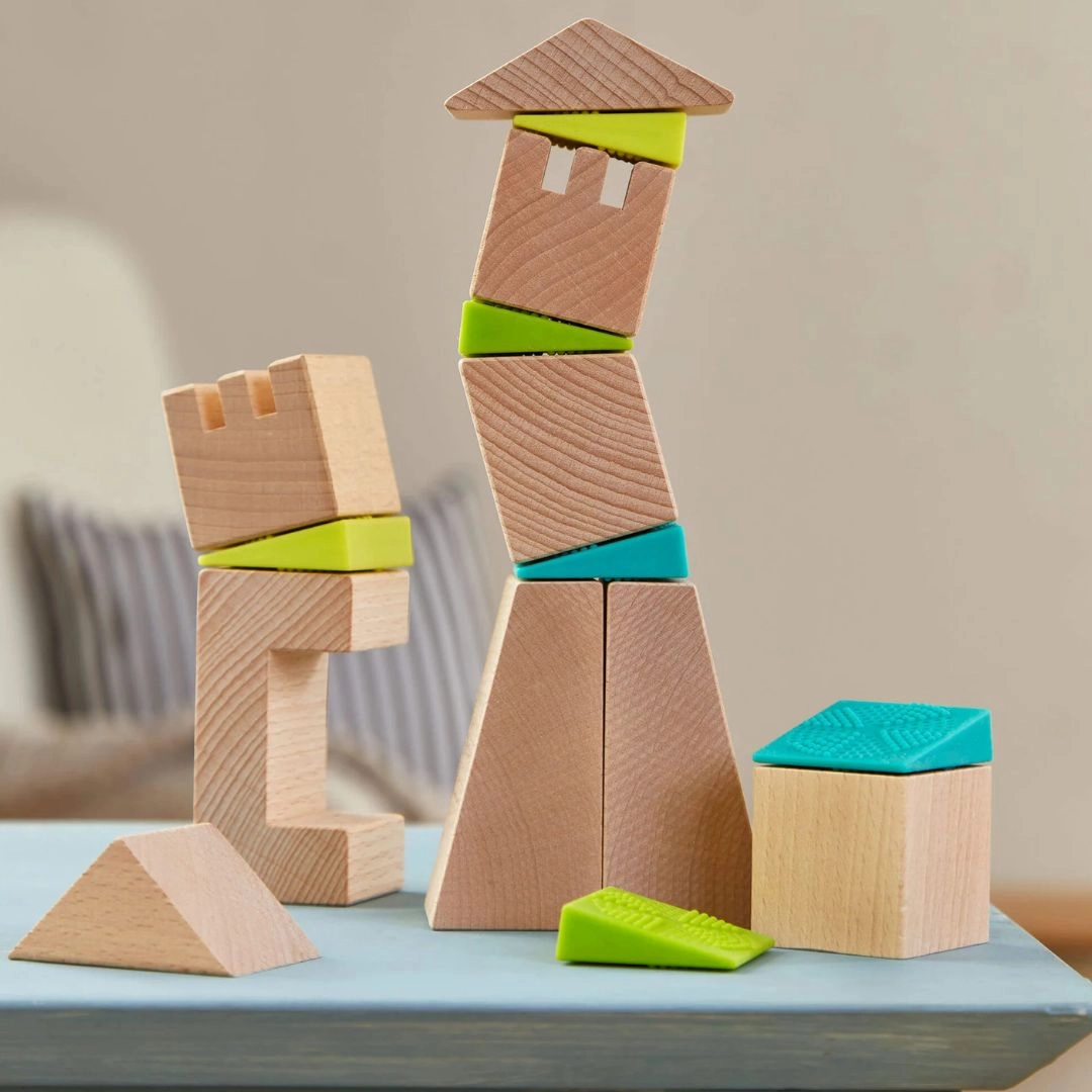 Crooked Tower Wooden Blocks Little creators Busy kids