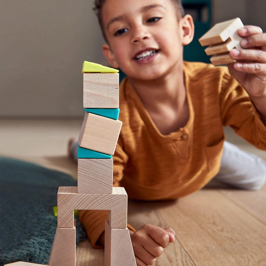 Crooked Tower Wooden Blocks Early learning Thoughtful learning