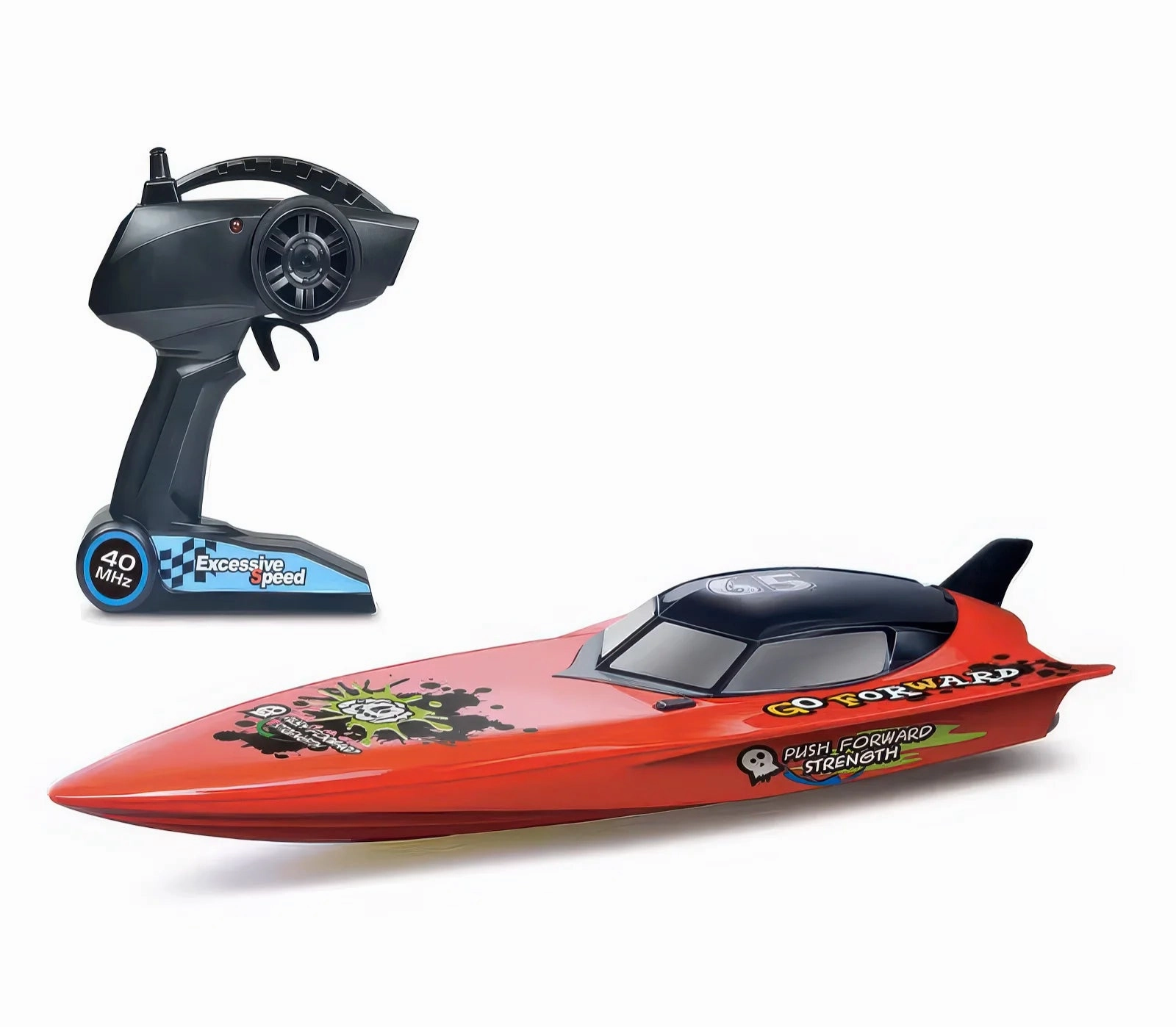 Tiny thinkers Cruel High-Speed 2.4 Ghz Rc Racing Boat 74Cm With Lights