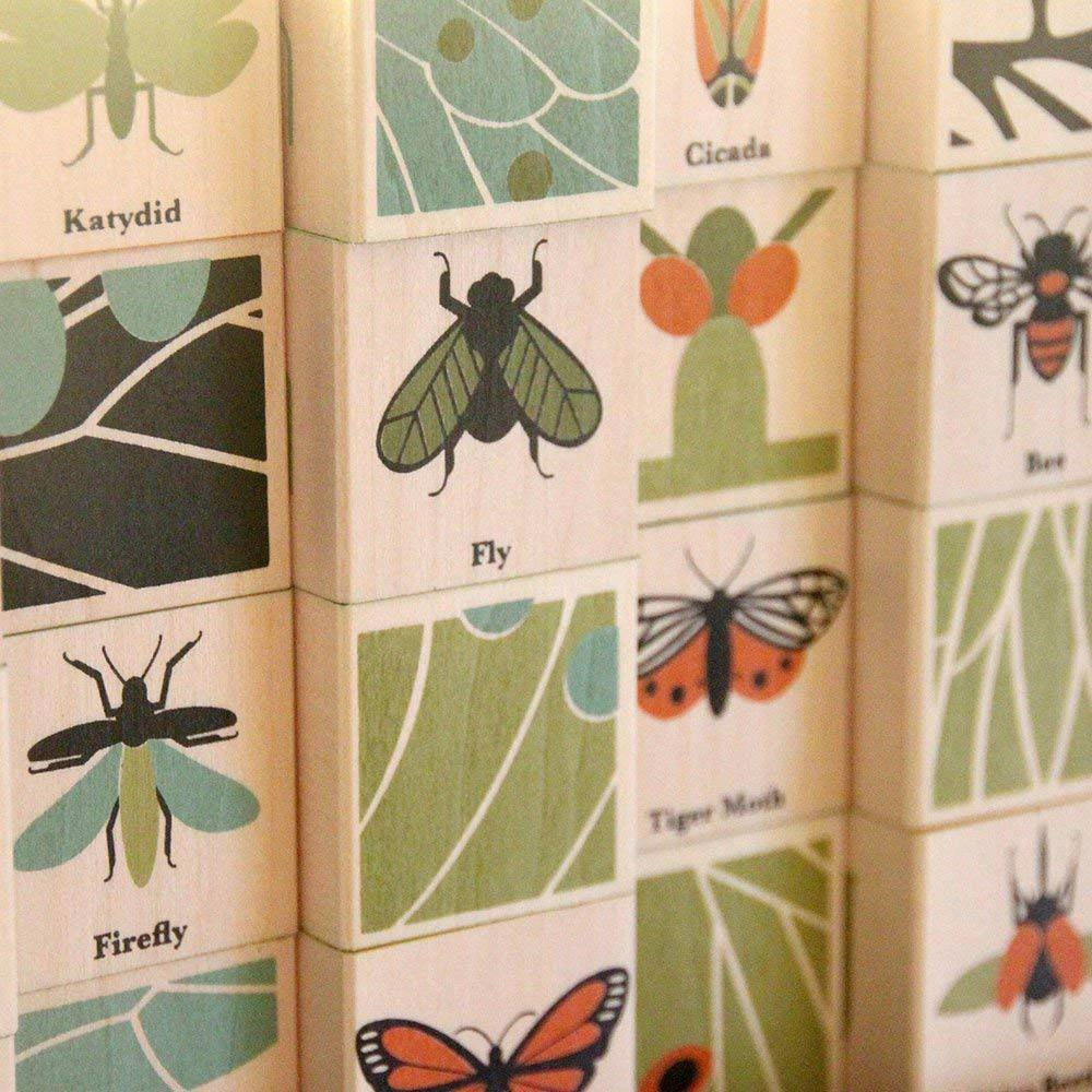 Bugs Wooden Alphabet Blocks Creative kids Exploration made fun