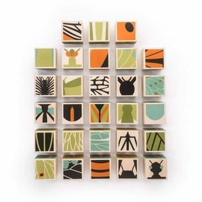 Creative time for curious minds Bugs Wooden Alphabet Blocks