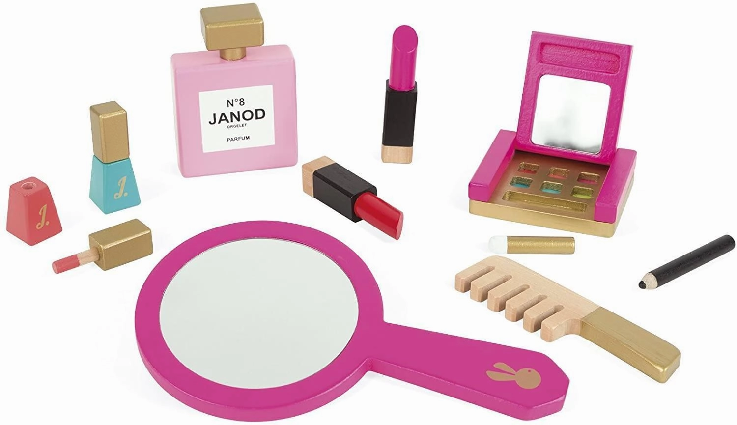 Learn at home Janod Jo6514 Little Miss Vanity Case, Wooden