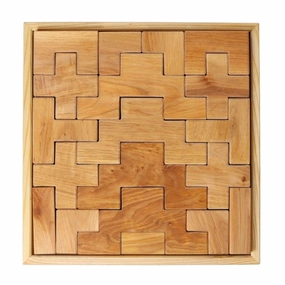 Learning through play Wooden Stairway Building Blocks Set