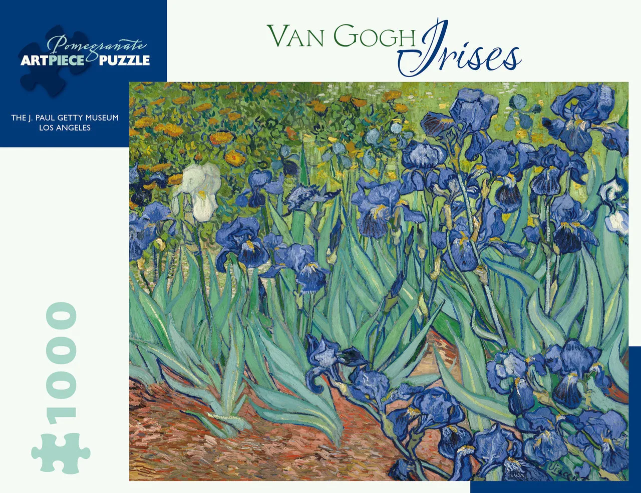 Pomegranate Van Gogh "Irises" 1000 Piece Puzzle Smart & fun Curiosity starters