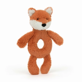 Bashful Fox Cub Ring Rattle Learning tools