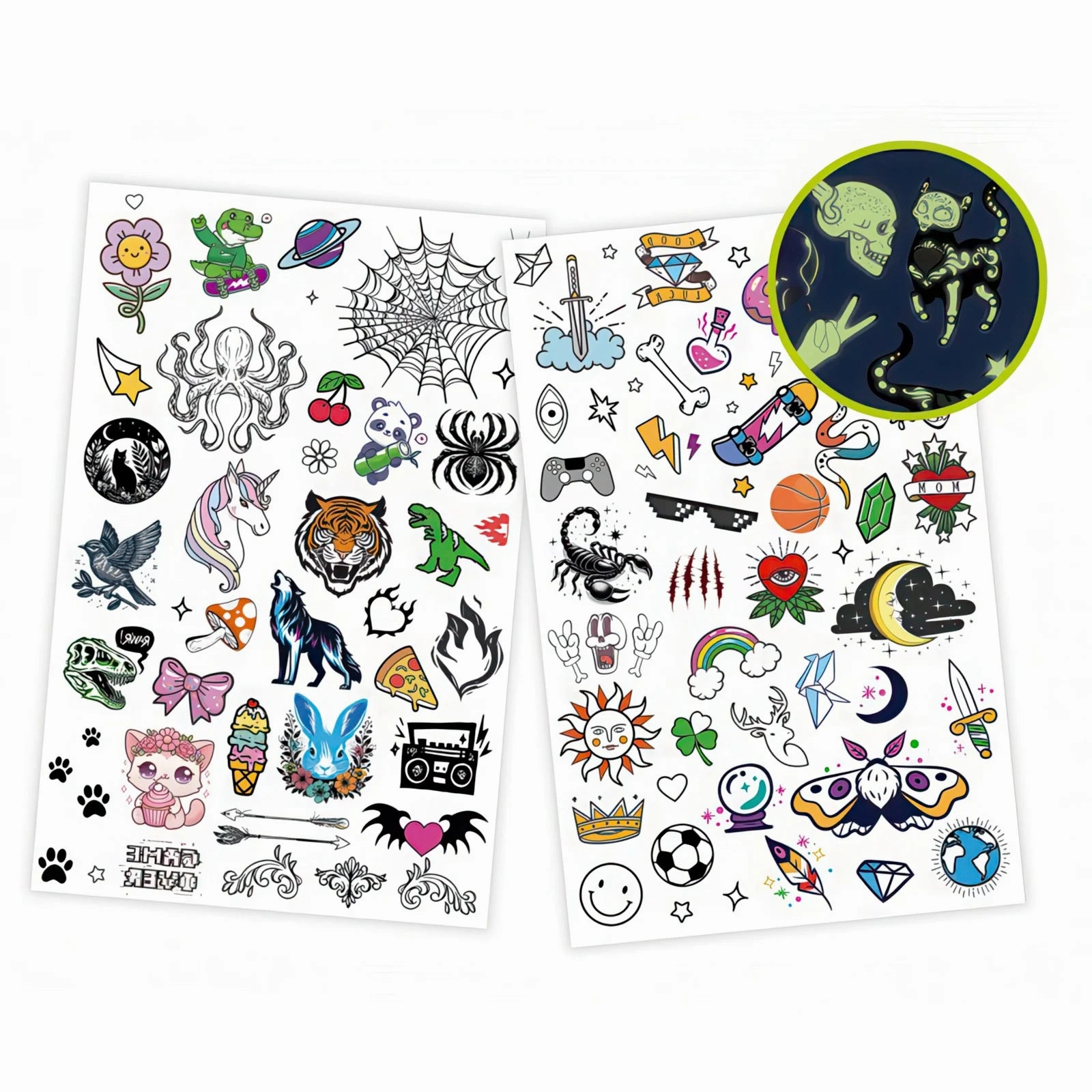 Be Teens Glow-In-The-Dark Temporary Tattoos - Set Of 75 Young minds at work