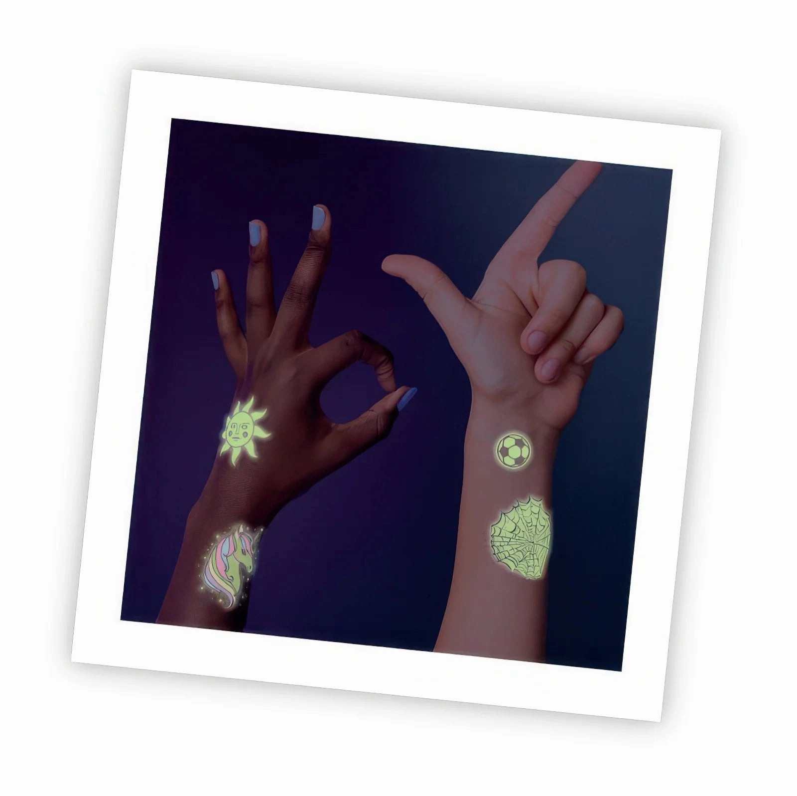 Be Teens Glow-In-The-Dark Temporary Tattoos - Set Of 75 Thoughtful learning