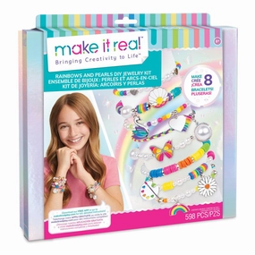 Make It Real Rainbows And Pearls Diy Jewellery Kit Little creators