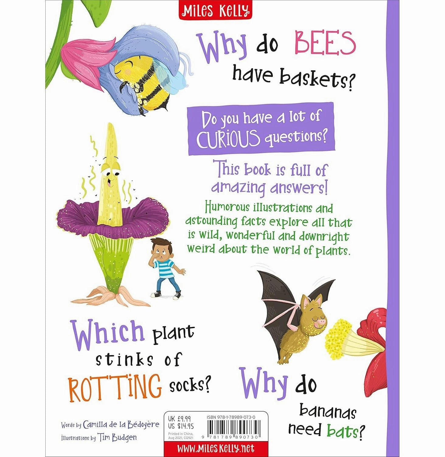 Curious Questions & Answers About Plants [Hardcover] De La Bedoyere Camilla Home learning tools Busy kids