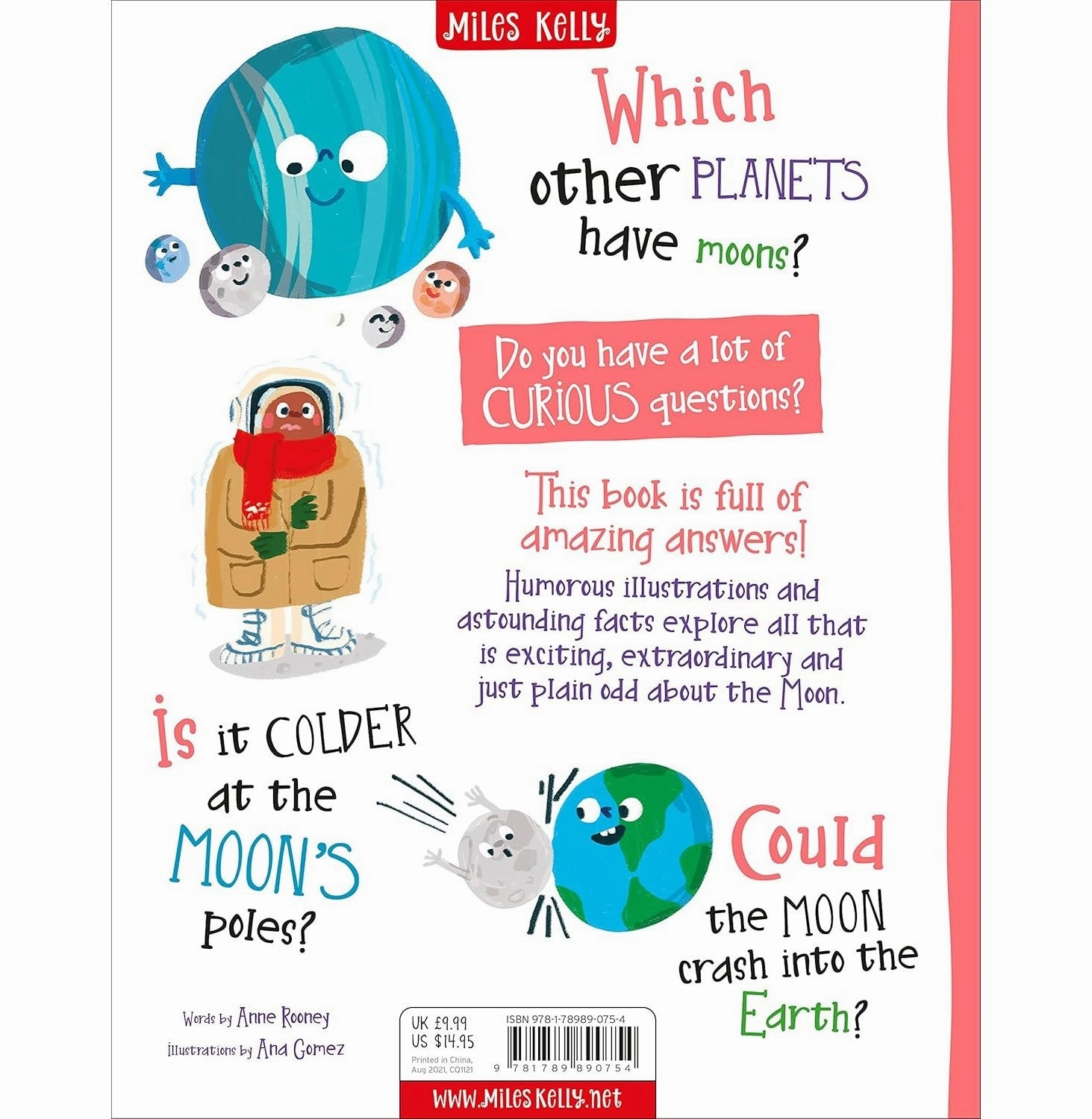 Curious Questions & Answers About The Moon [Hardcover] Rooney Anne Quiet play for growing minds Creative kids