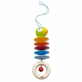 Dangling Wooden Figure Parrot Stroller And Crib Toy Creative kids