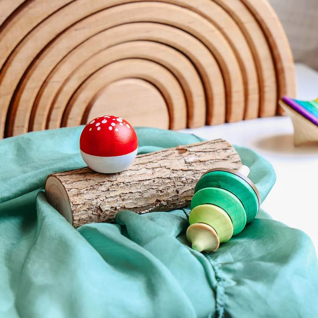 Skill-building tools Tree & Mushroom Wooden Top Set