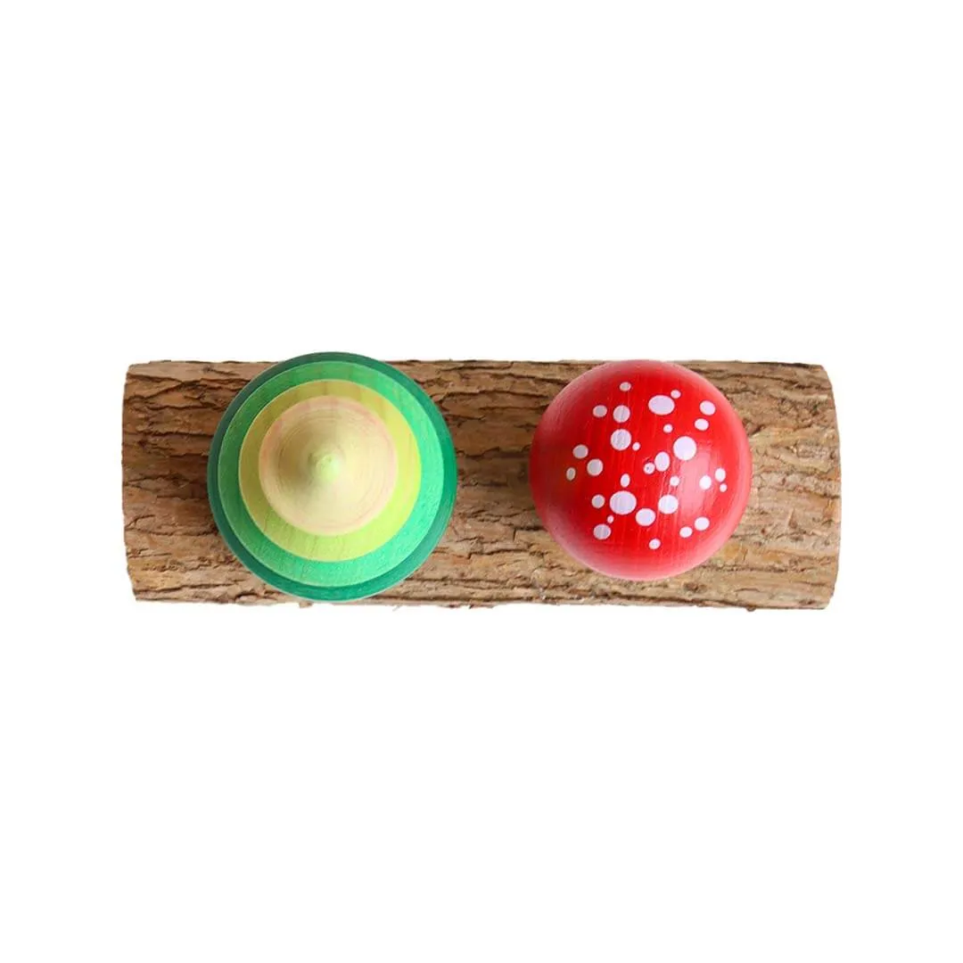 Tree & Mushroom Wooden Top Set Young explorers