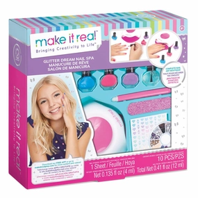 Make It Real Glitter Dream Nail Spa Fun for curious minds
