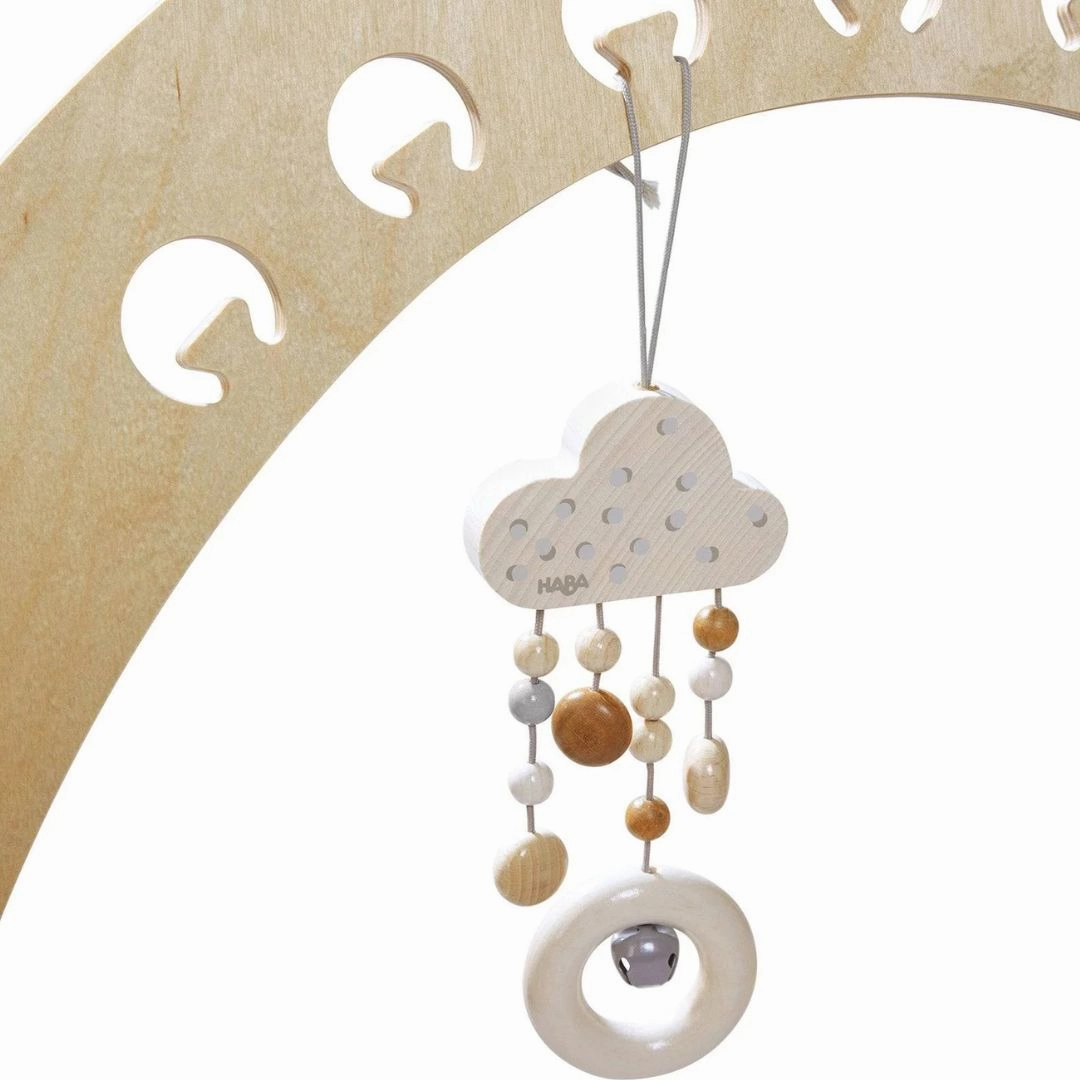 Wooden Dangling Figure Dots With Bell Playroom adventures begin here
