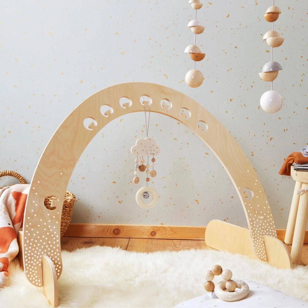 Wooden Dangling Figure Dots With Bell Tiny thinkers
