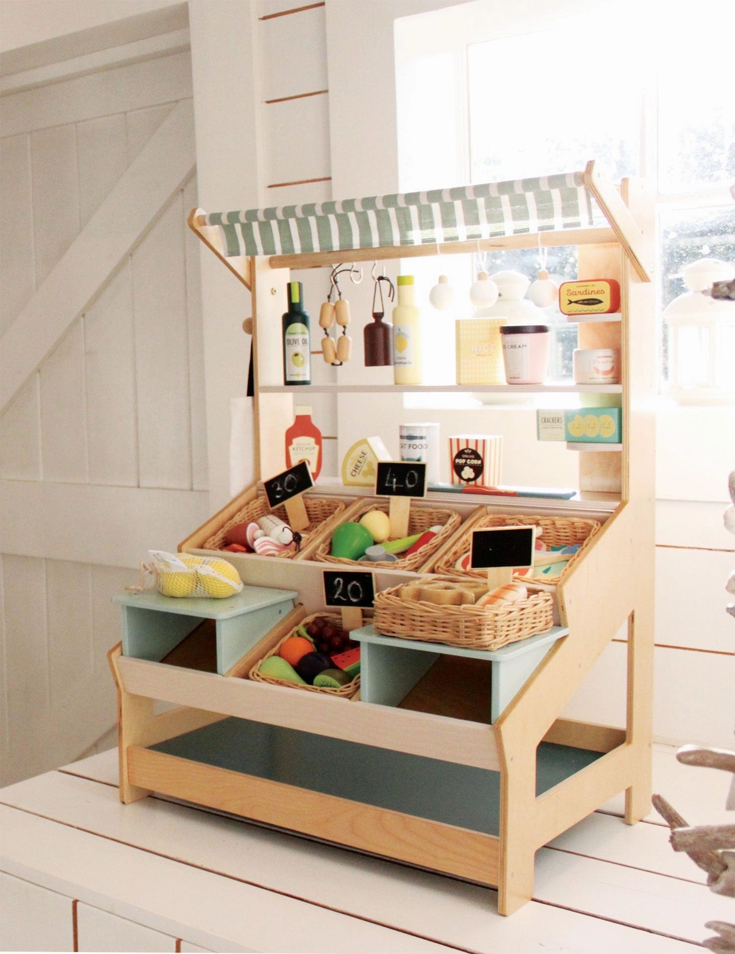 Wooden Market Stall Smart kids gear Curiosity starters