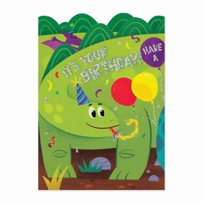 Child development Young imaginations Dinosaur Tri-Fold Card