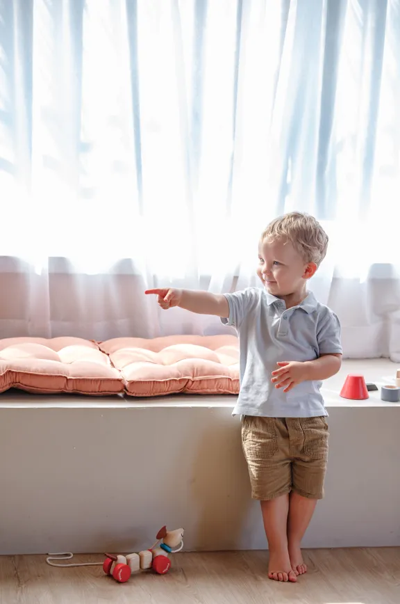 Pull Along Toy - Puppy Enrichment activities Little learners
