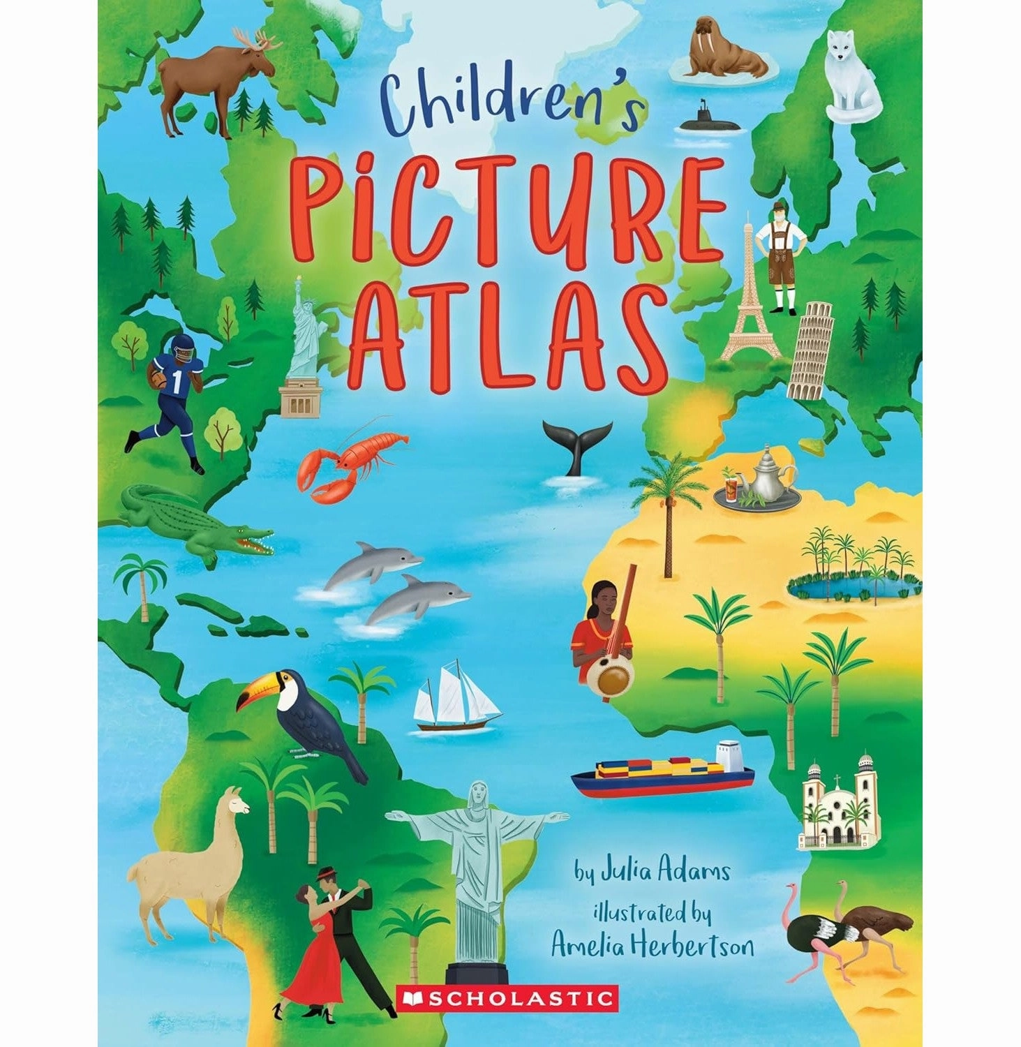 Childrens Picture Atlas Julia Adams And Amelia Herbertson Learn & grow Young minds at work
