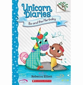 Unicorn Diaries #05: Bo And The Merbaby (A Branches Book) Rebecca Elliott Quiet play for growing minds