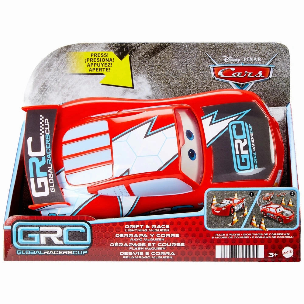Disney Pixar Cars Global Racers Cup Drift & Race Lightning Mcqueen Early learning