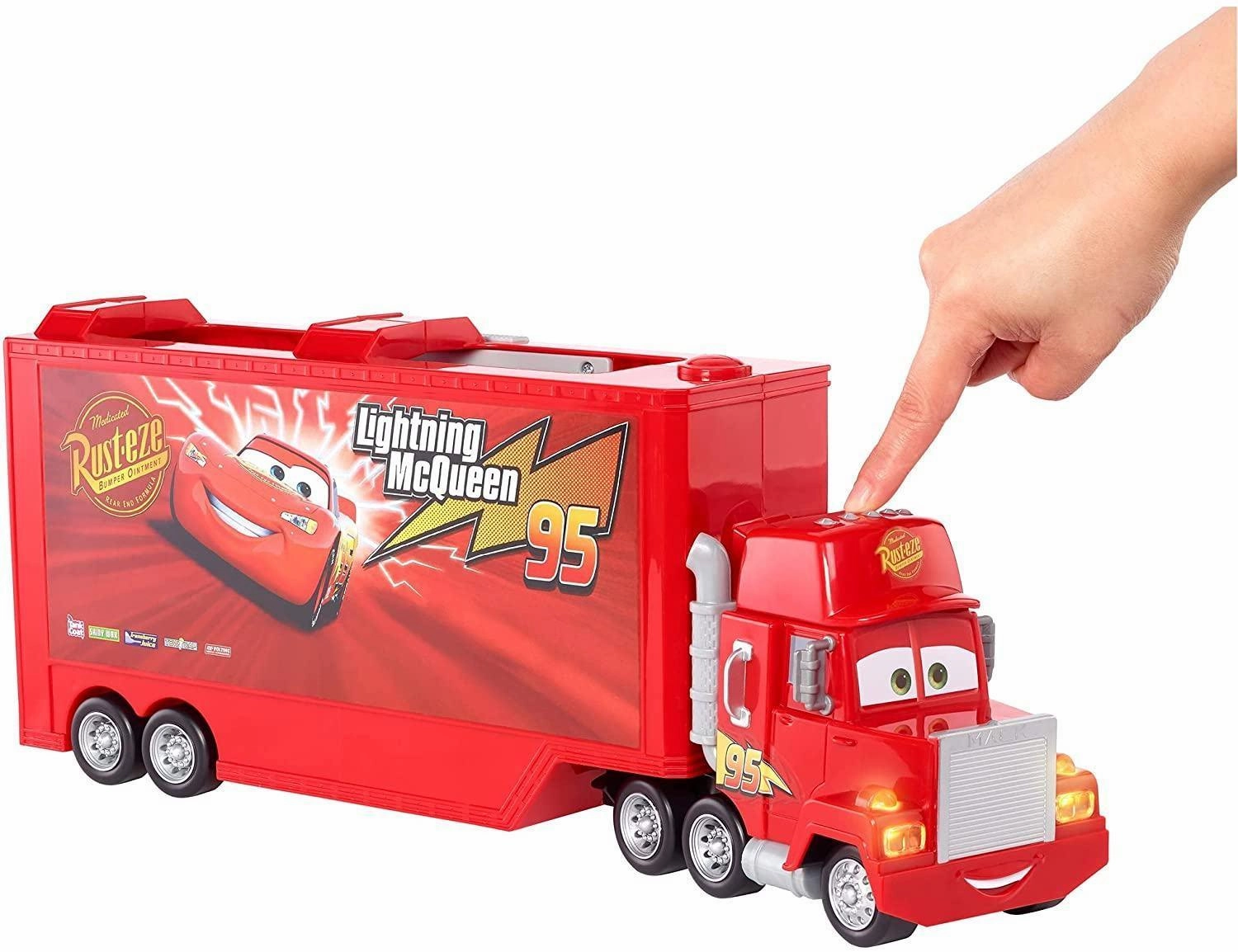 Disney Pixar Cars Mcqueen Track Chat & Haul Mack Lightning McqueenS Hauler Imaginative play Growing minds