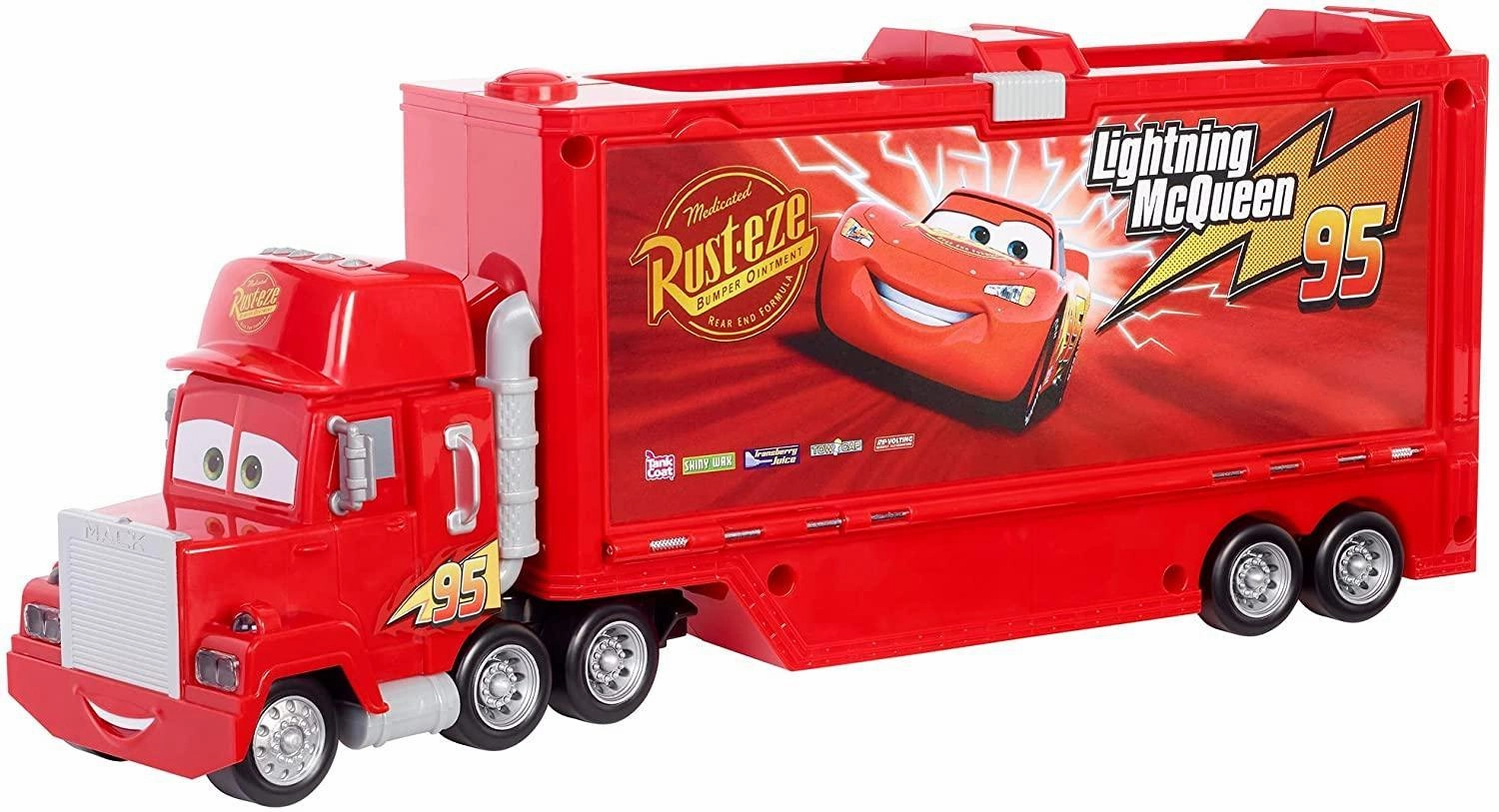 Curiosity starters Child development Disney Pixar Cars Mcqueen Track Chat & Haul Mack Lightning McqueenS Hauler