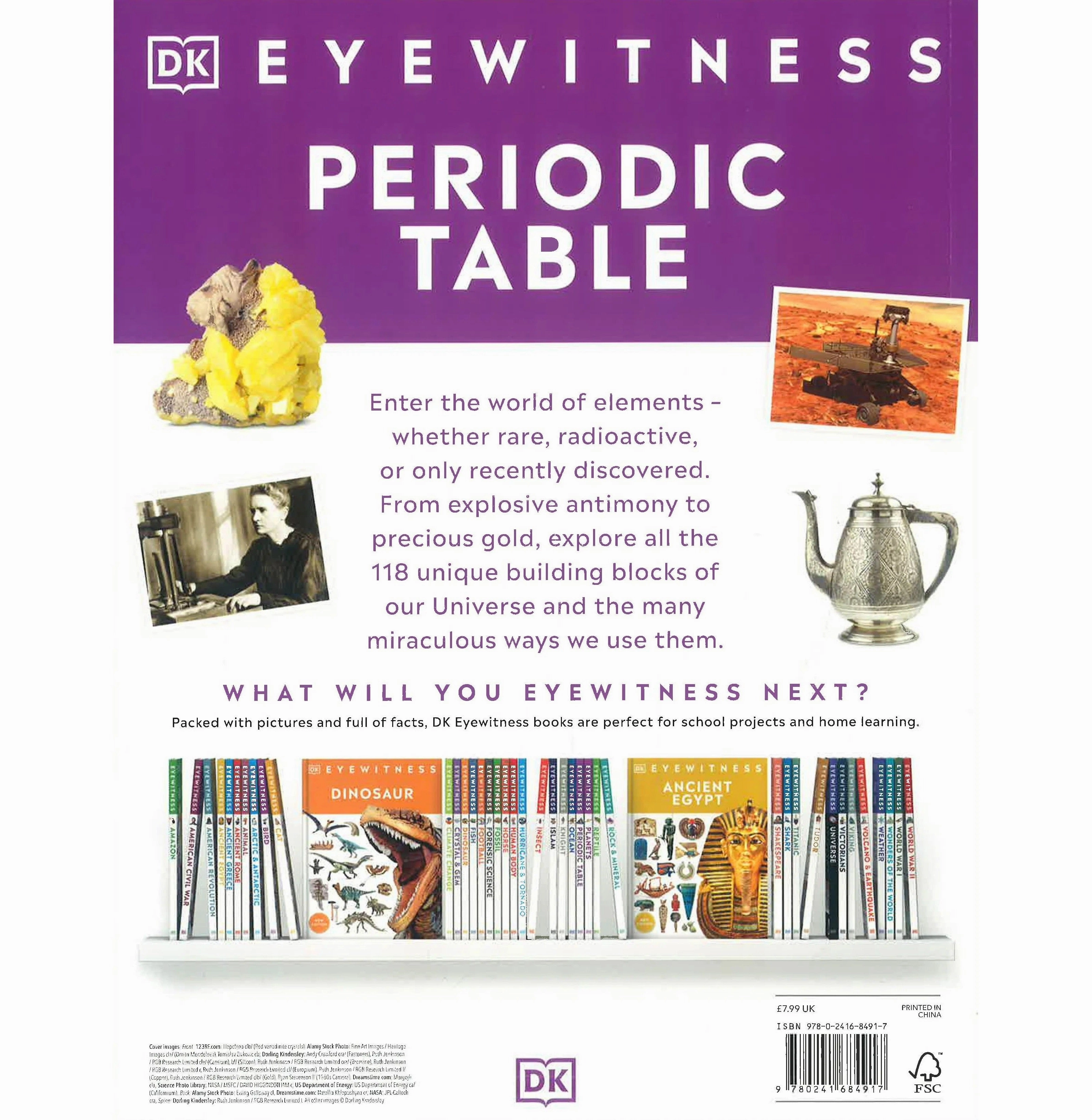 Dk Eyewitness: Periodic Table Tiny thinkers Home learning tools