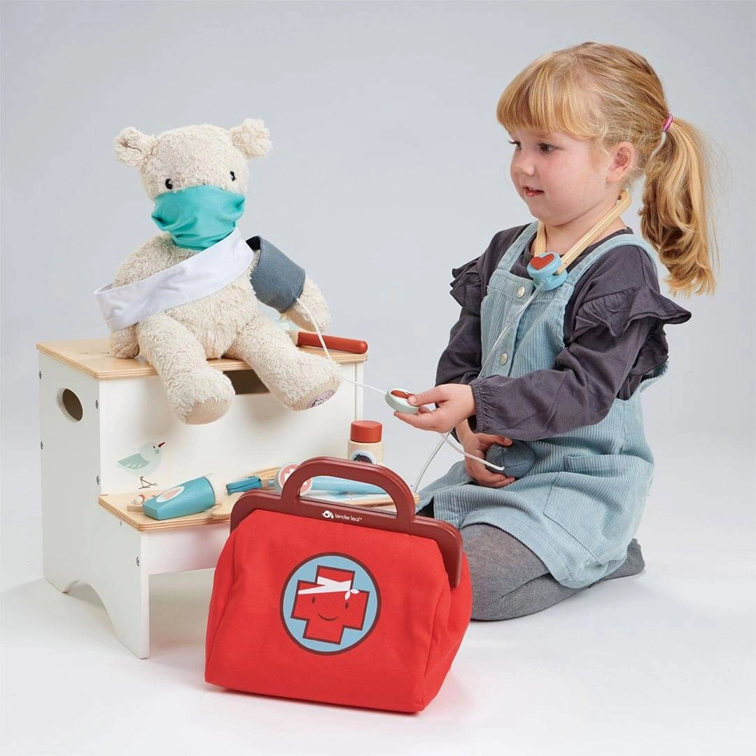 Little builders Growth tools Doctor'S Bag Wooden Play Set