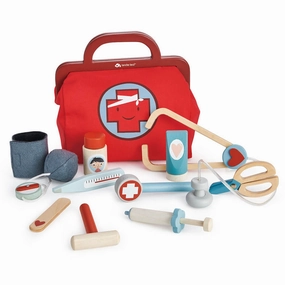 Doctor'S Bag Wooden Play Set Fun that fuels growth Sensory fun for little hands